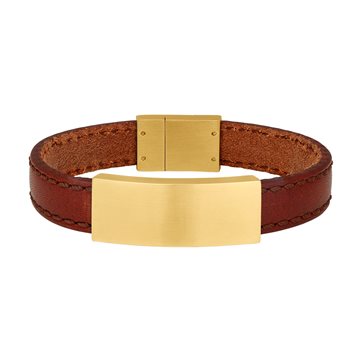 Læder armbånd med navn